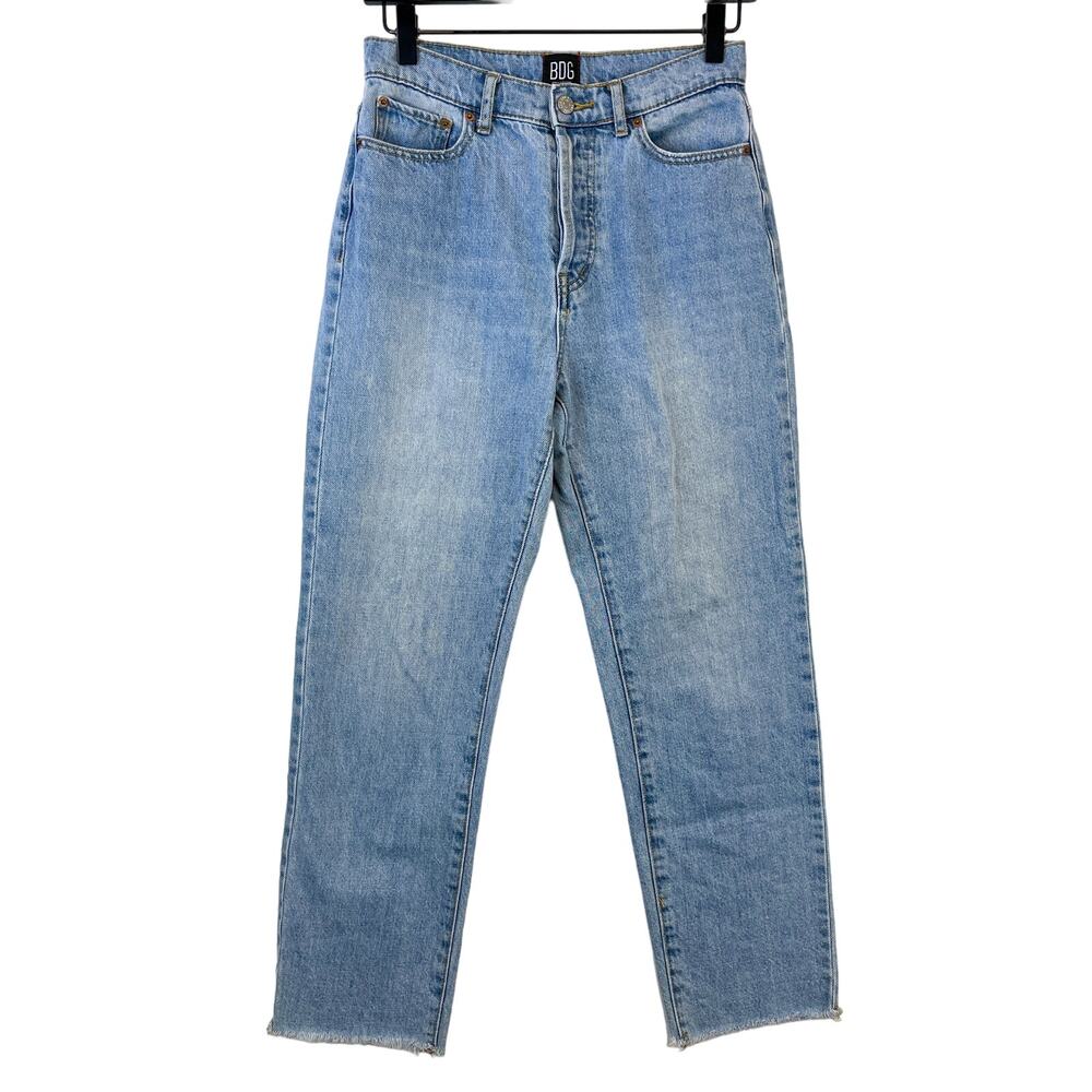 BDG Urban Outfitters 26 Slim Straight High Rise Cut Off Cotton Jeans Blue 25”